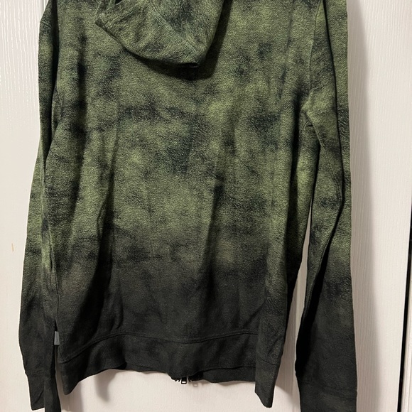 John Varvatos Antone Overdye Jaquard Hoodie, Army Green, size M - Picture 8 of 13